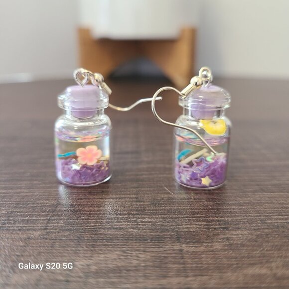 Handcrafted Beach in a Bottle Purple Tone NEW Summer Outdoors Casual Lightweight - Picture 4 of 6